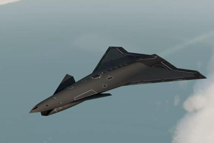 Recreación del dron de combate Wingman