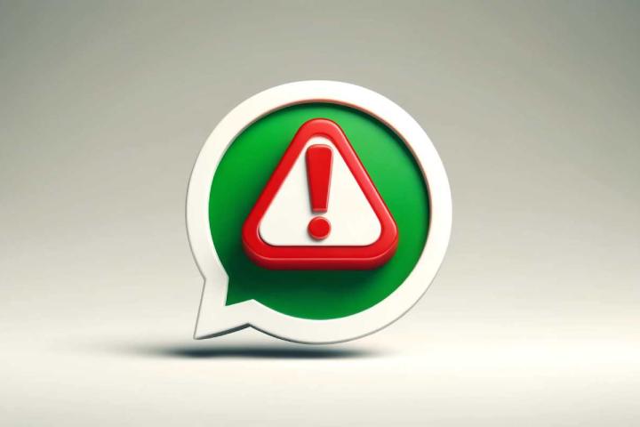 Alarma en forma de logo de WhatsApp
