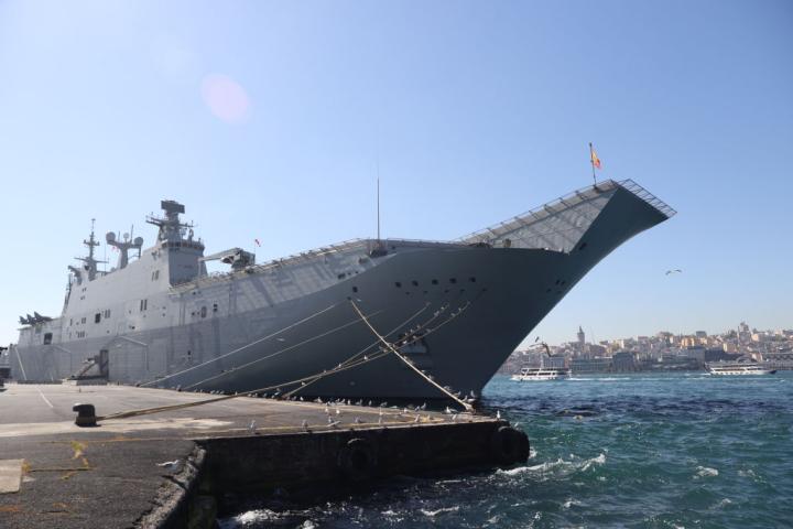 El Juan Carlos I, recientemente en aguas turcas