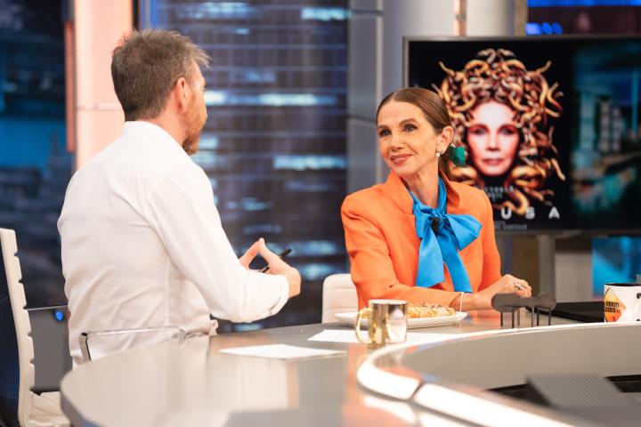 La visita de Victoria Abril a 'El Hormiguero'.