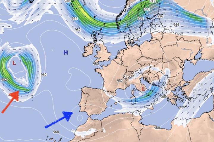 Mapa de previsión de la próxima semana