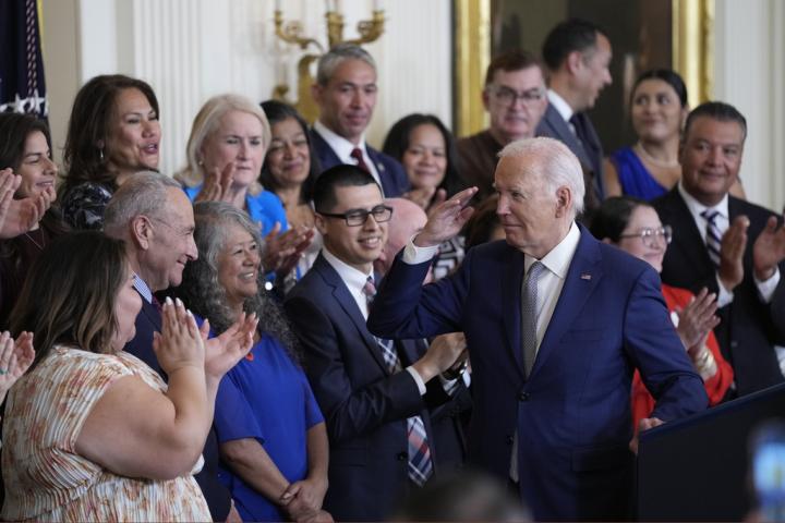 Joe Biden, después de presentar su nuevo plan para legalizar migrantes.