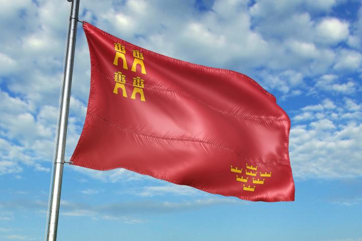 Bandera de la Región de Murcia.