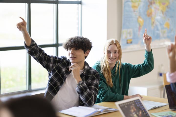 Clase en el instituto.