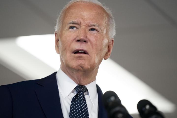 Joe Biden en un acto de su campaña para las presidenciales de noviembre en EEUU.