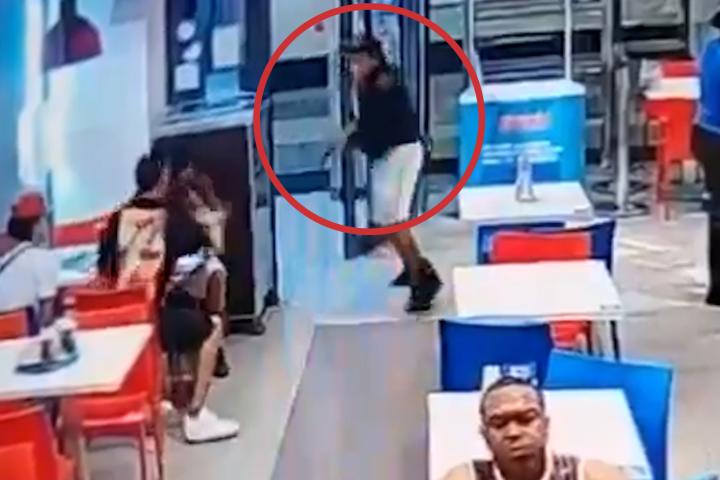 Un tiroteo en una pizzería de Madrid.