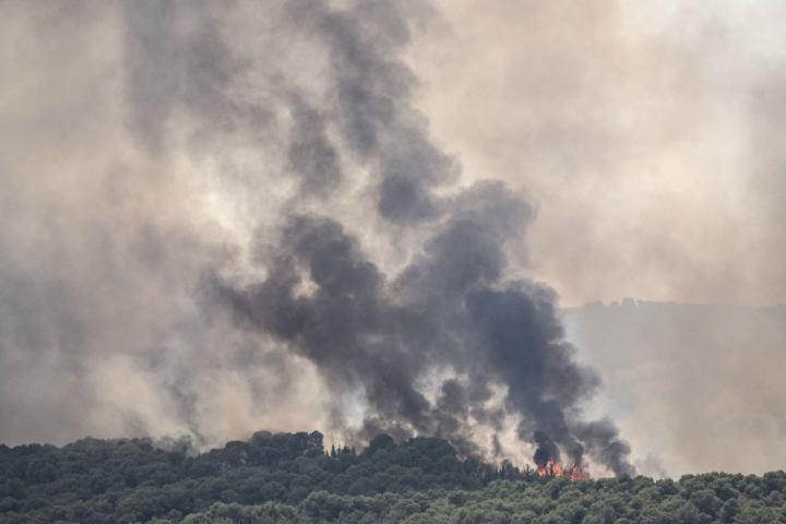 Imagen de una de las zonas atacadas por Hezbolá