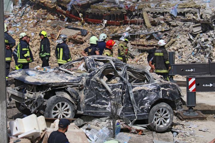Imagen del ataque ruso al hospital infantil de Kiev con misiles Kh-101