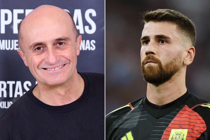 Fotomontaje de Pepe Viyuela y Unai Simón.