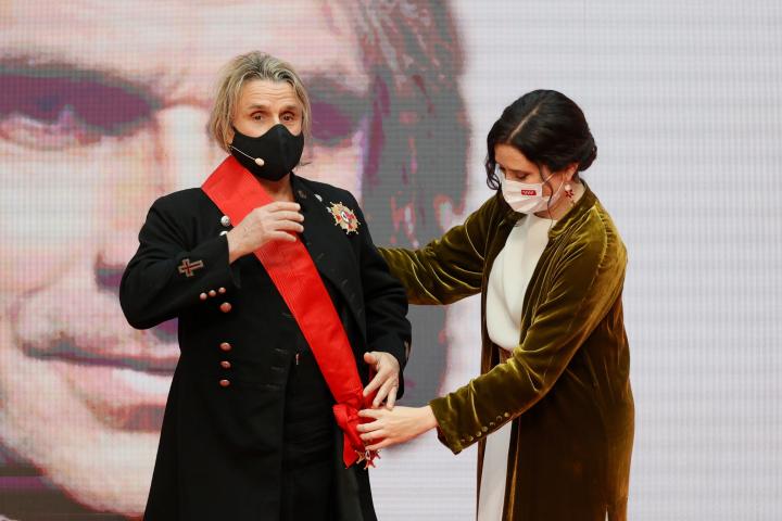 Foto de archivo de Nacho Cano con Isabel Díaz Ayuso.