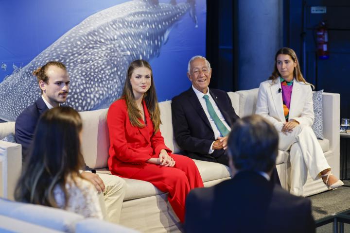 La princesa Leonor en su primera visita oficial a Portugal.