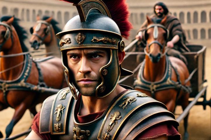 Carrera de cuadrigas del circo romano