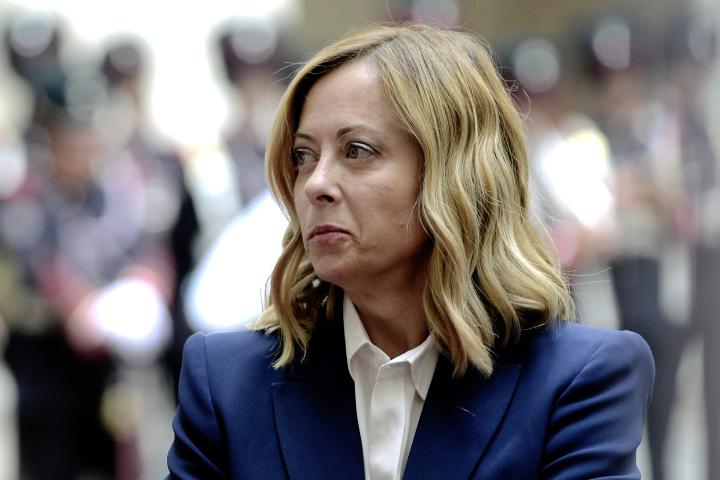 La primera ministra italiana, Giorgia Meloni.