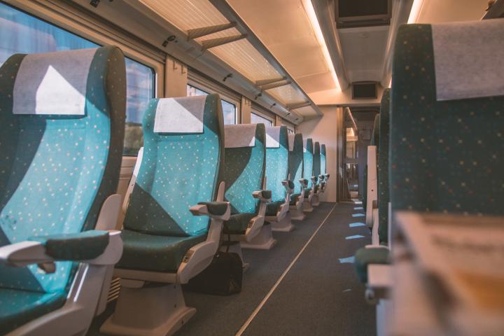 Vagón de un tren en España.