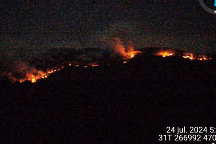 Incendio en el Pueyo de Araguás
