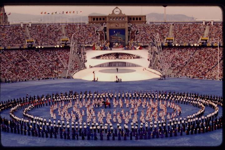 Ceremonia de inauguración de los Juegos Olímpicos de Barcelona de 1992.