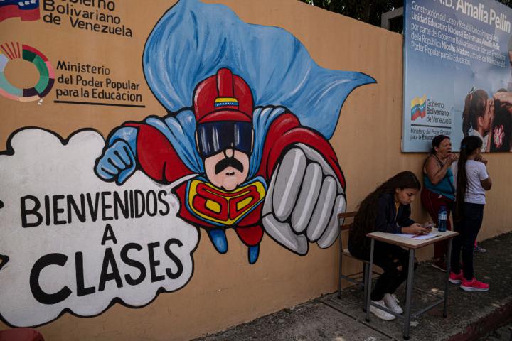 Colegio electoral en Venezuela.