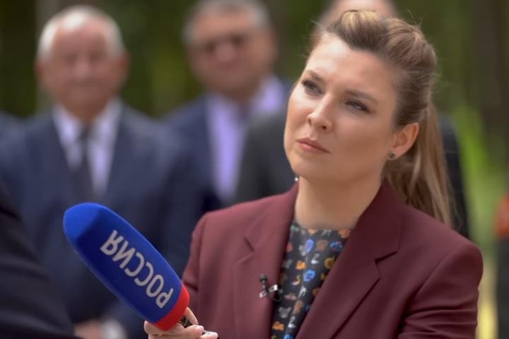 La periodista rusa Olga Skabeyeva.