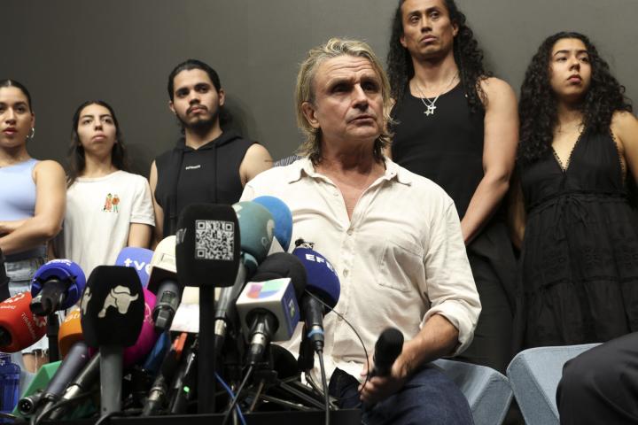 Nacho Cano, durante una rueda de prensa el 9 de julio de 2024.