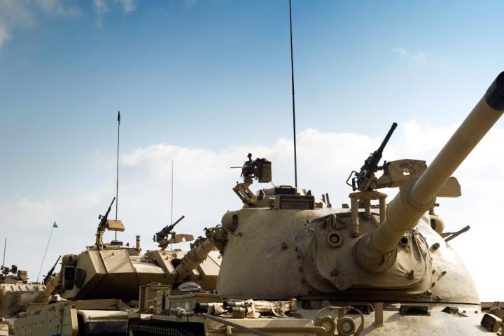 Tanque blindado del ejército