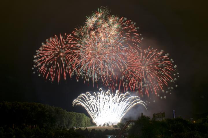 Imagen de archivo de fuegos artificiales en las fiestas de Vitoria-Gasteiz.