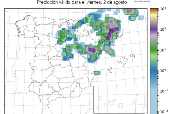 Mapa de AEMET
