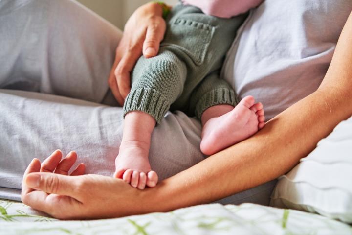 Una madre con su bebé