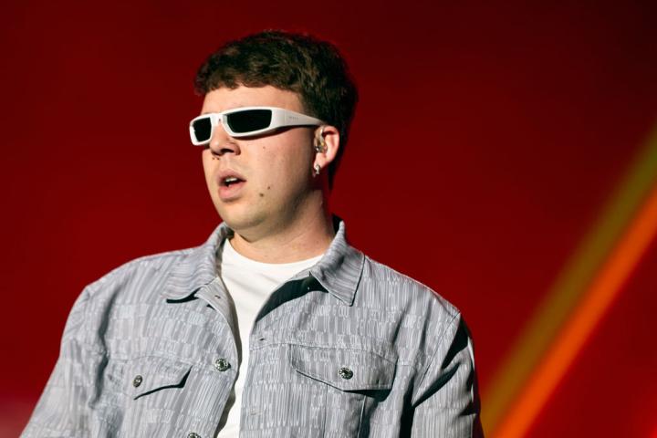 El cantante Quevedo, en el Flow Fest en México el 26 de noviembre de 2023.