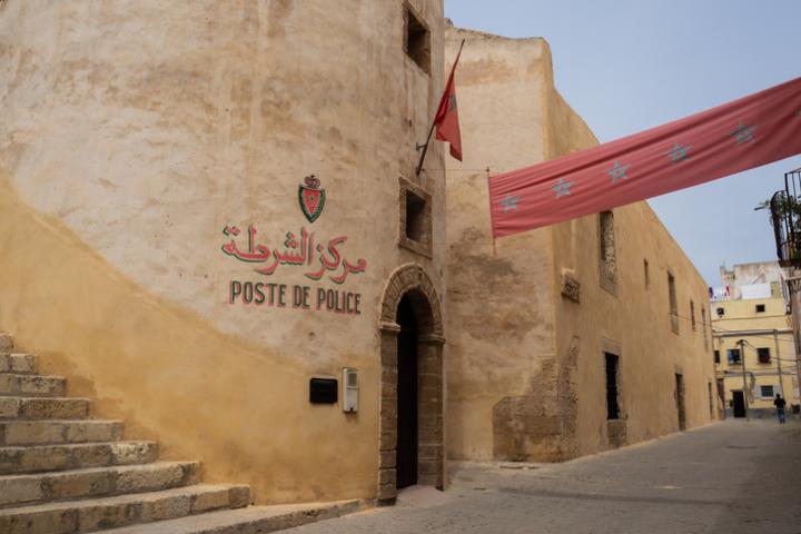 Imagen de archivo de un puesto policial en El-Jadida (Marruecos).