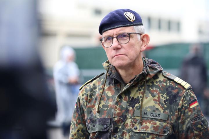 El capitán Michael Giss, jefe del Comando Estatal de Hamburgo de las Fuerzas Armadas de Alemania, en una fotografía de archivo.
