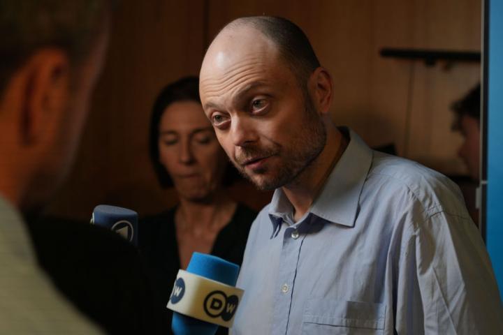 El opositor ruso Vladímir Kara-Murza tras ser liberado