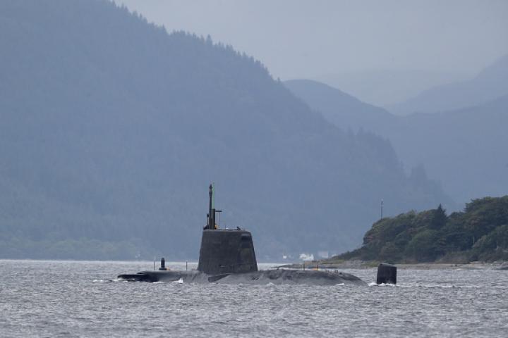Imagen de archivo de un submarino nuclear de la Royal Navy (Reino Unido).