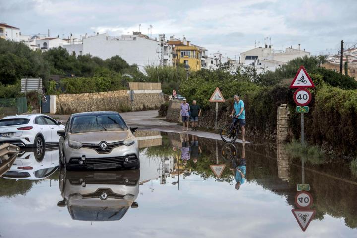 Situación de una calle en Alaior, Menorca.