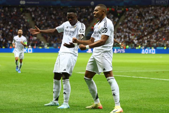 Vinicius Jr. y Kylian Mbappé.