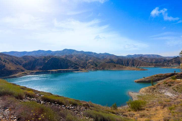 Embalse del Limonero, en Málaga.