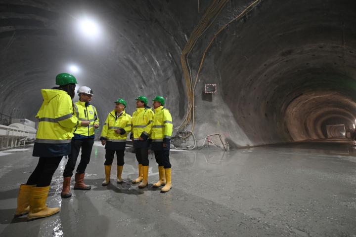 Visita institucional a las obras del túnel base de Brenner en el lado austríaco.