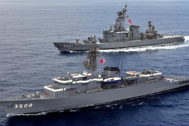 La Flota de Entrenamiento de Japón, en una imagen de archivo