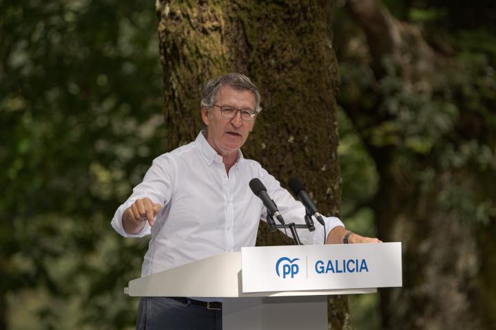 El líder del PP, Alberto Núñez Feijóo.