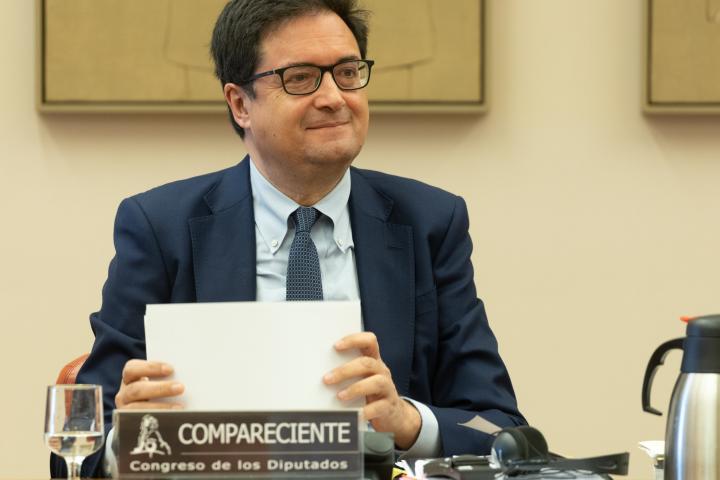 El hasta ahora jefe de gabinete de Pedro Sánchez, Óscar López, en una imagen de archivo.