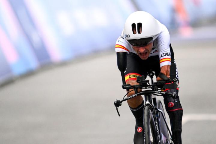 Ricardo Ten, en acción en la contrarreloj categoría C1 de este miércoles