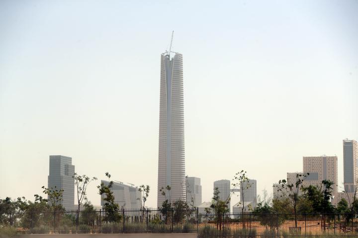 Imagen de archivo de la Iconic Tower, la torre más alta África, en Egipto (en la, en obras, Nueva Capital Administrativa).