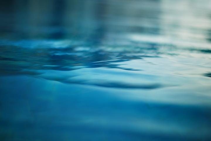 Plano detalle de la superficie del agua de un estanque