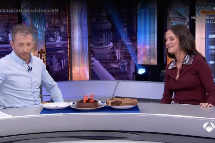 Victoria Marichalar y Pablo Motos, en 'El Hormiguero'.