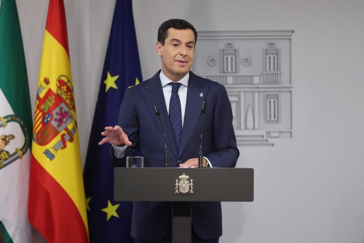 El presidente de la Junta de Andalucía, Juan Manuel Moreno Bonilla, en una imagen de archivo.