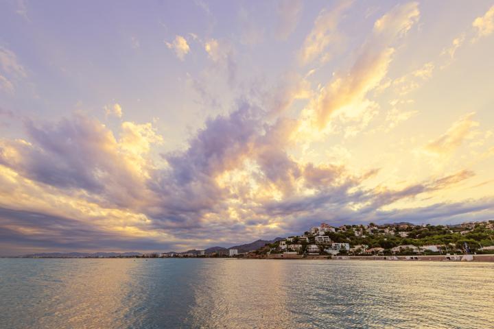 Un atardecer en Benicàssim.