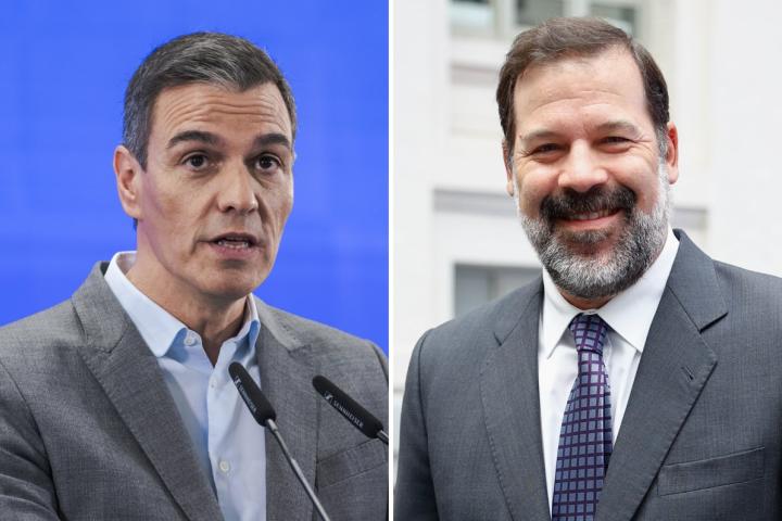 Fotomontaje de Pedro Sánchez y Alfonso Reyes