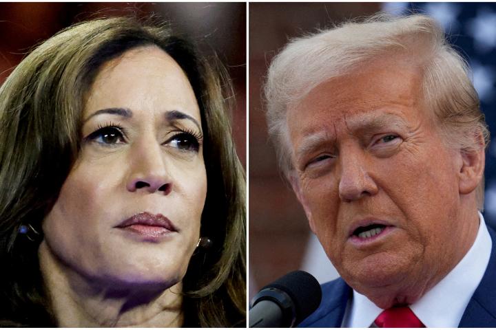 Kamala Harris y Donald Trump, contrincantes en las presidenciales de Estados Unidos.