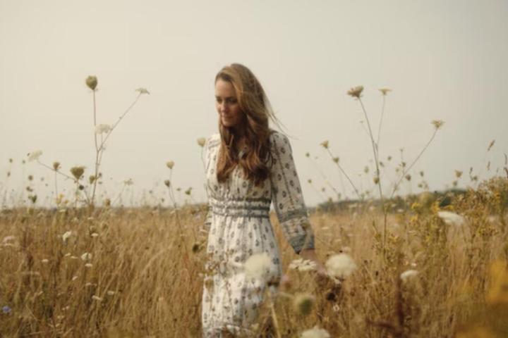 Kate Middleton, en el vídeo en el que anunció que había terminado su tratamiento de quimioterapia.