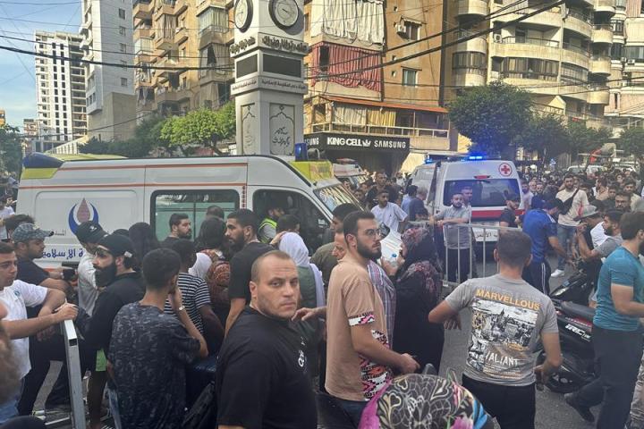 Exteriores del sur de Beirut tras el bombardeo de Israel este viernes