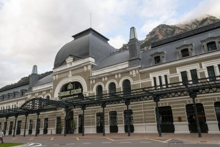 Imagen de archivo de la estación de Canfranc, ahora hotel, en una imagen de archivo.